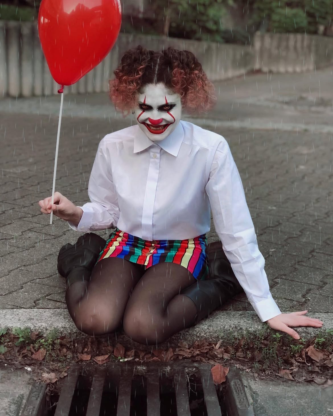Pennywise Inspired Clowncore Halloween Outfit