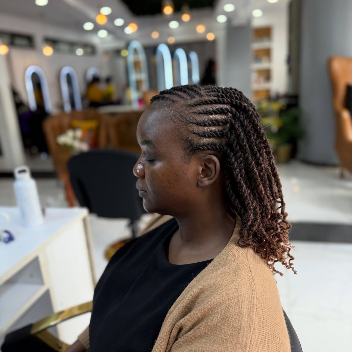 Protective Vixen Twists With Curly Ends
