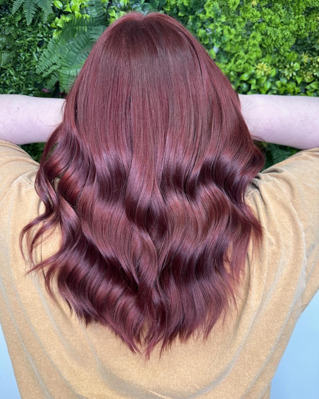 Rich Cherry Red Waves With Subtle Dimension