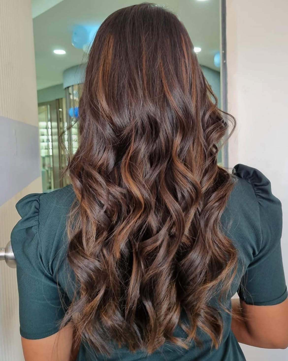 Rich Chocolate Brown With Caramel Highlights