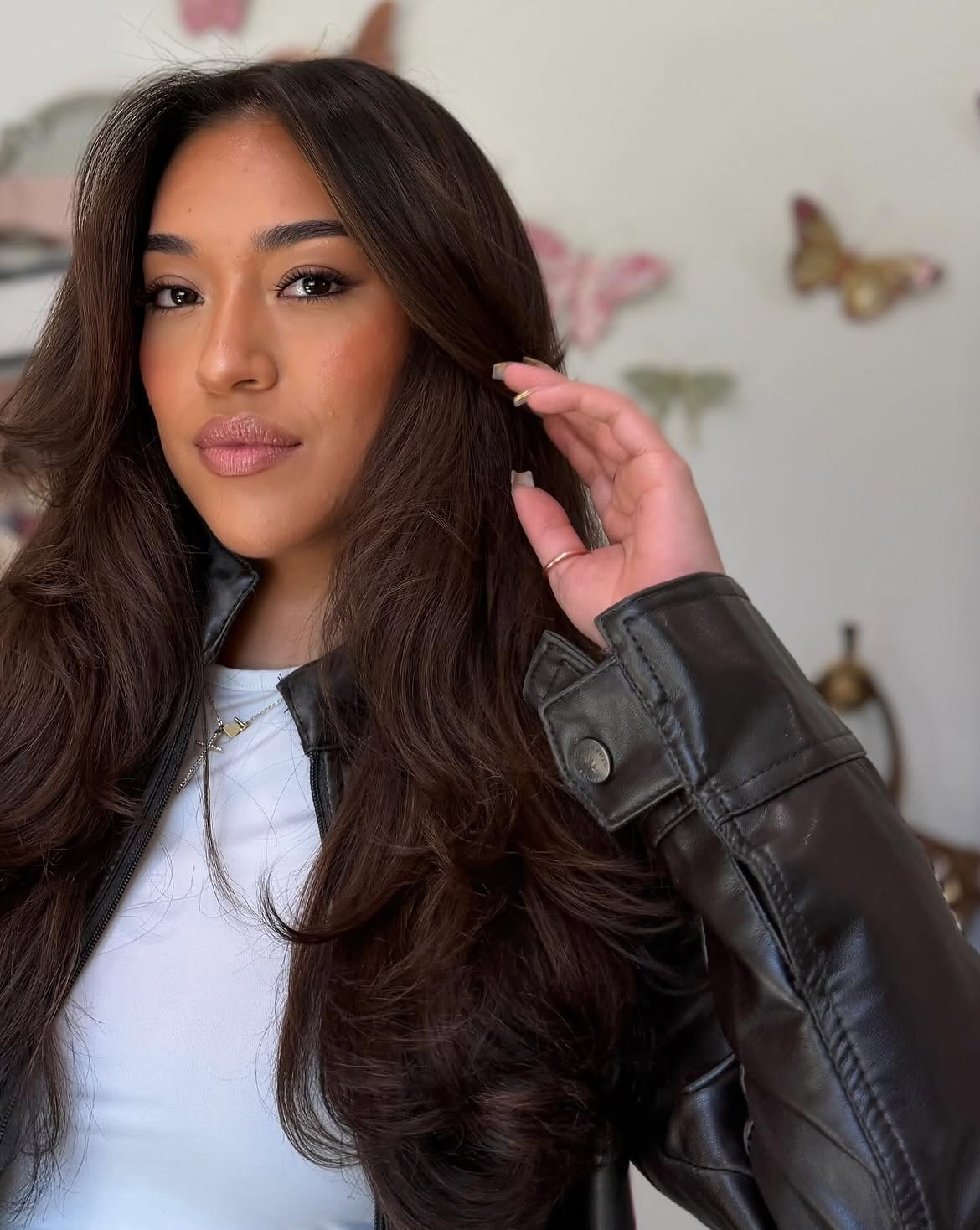 Rich Espresso Balayage With Soft Waves