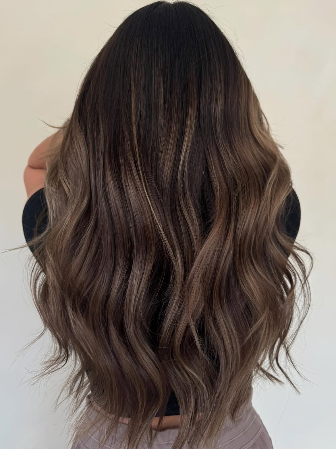 Rich Espresso Melt With Caramel Balayage
