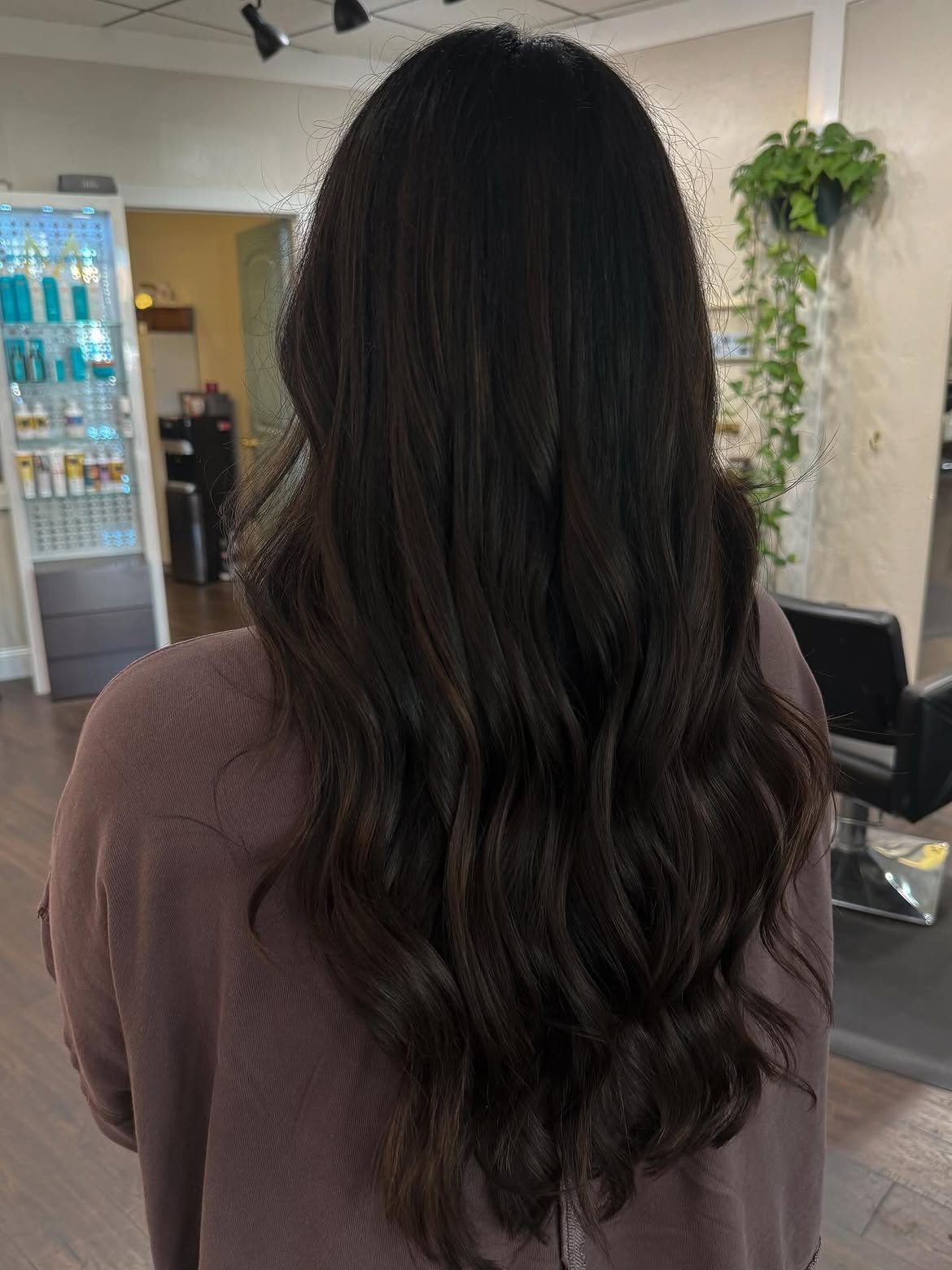Rich Espresso Waves With Subtle Auburn Highlights