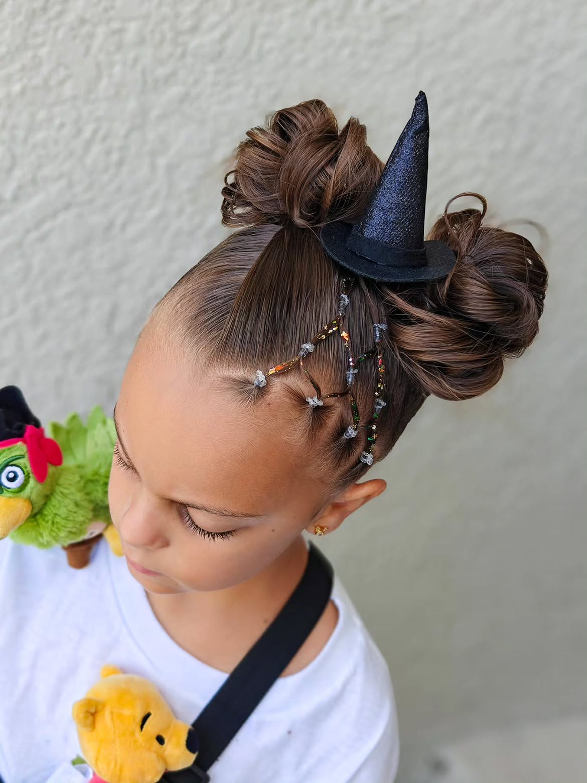 Spooky Space Buns With Witchy Accents