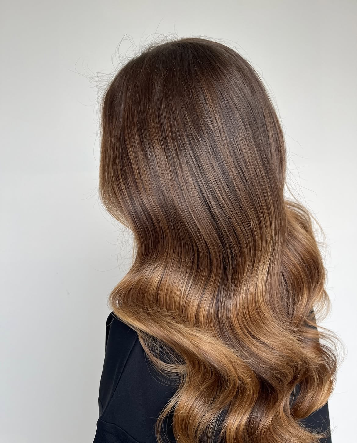 Toasted Caramel Balayage Soft Waves
