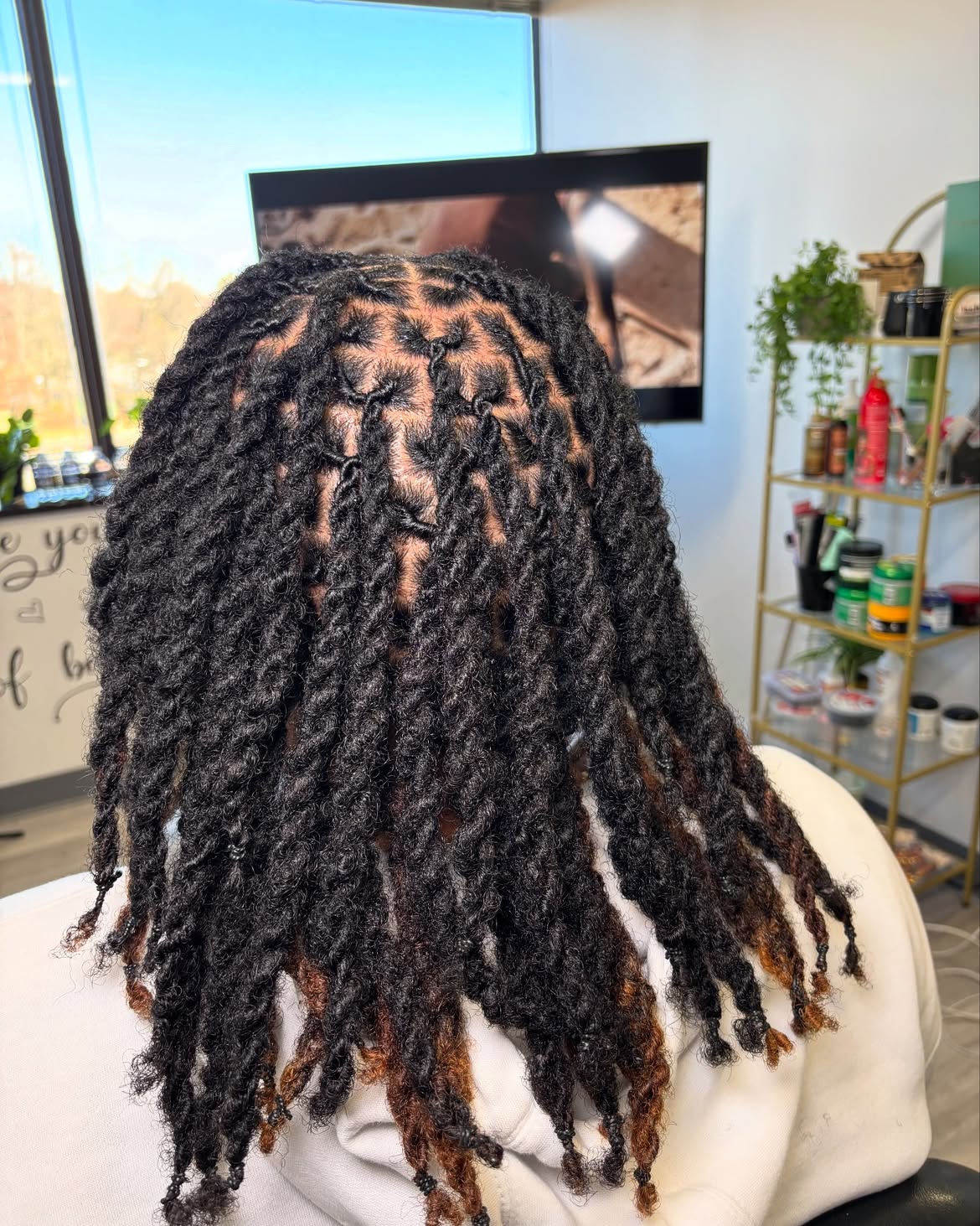 Two-Strand Twists With Subtle Copper Ombre