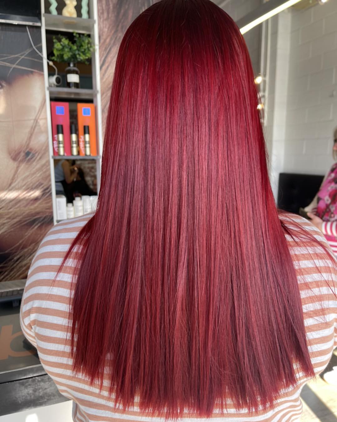 Vivid Cherry Bomb Red All Over Color