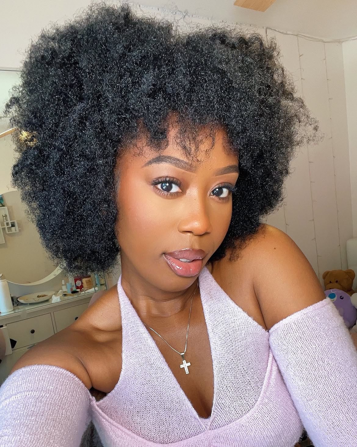 Voluminous Afro With Defined Coils