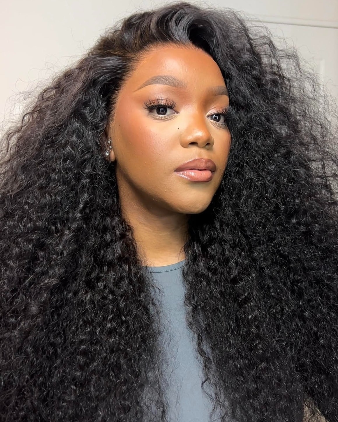 Voluminous Deep Curly Wig With Lived-In Texture
