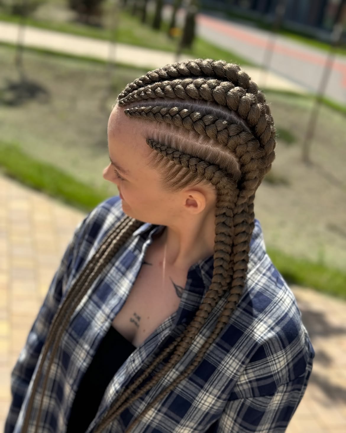 Chic Feed-In Braids With Long Falling Strands