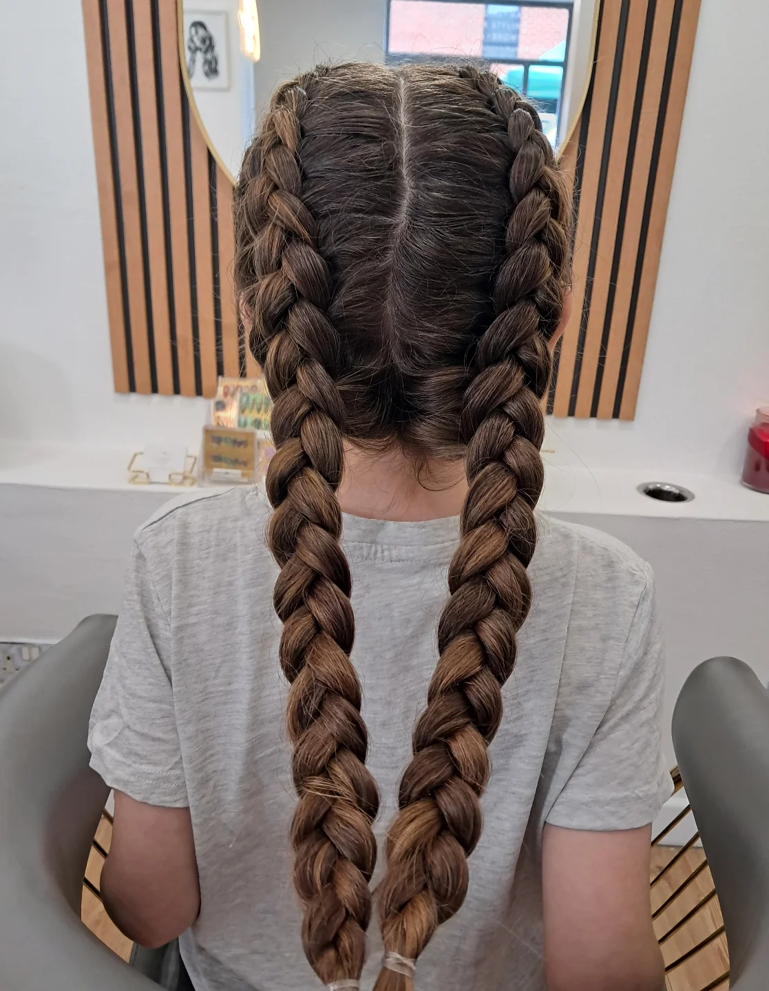 Classic Tight Dutch Braids For Long Hair