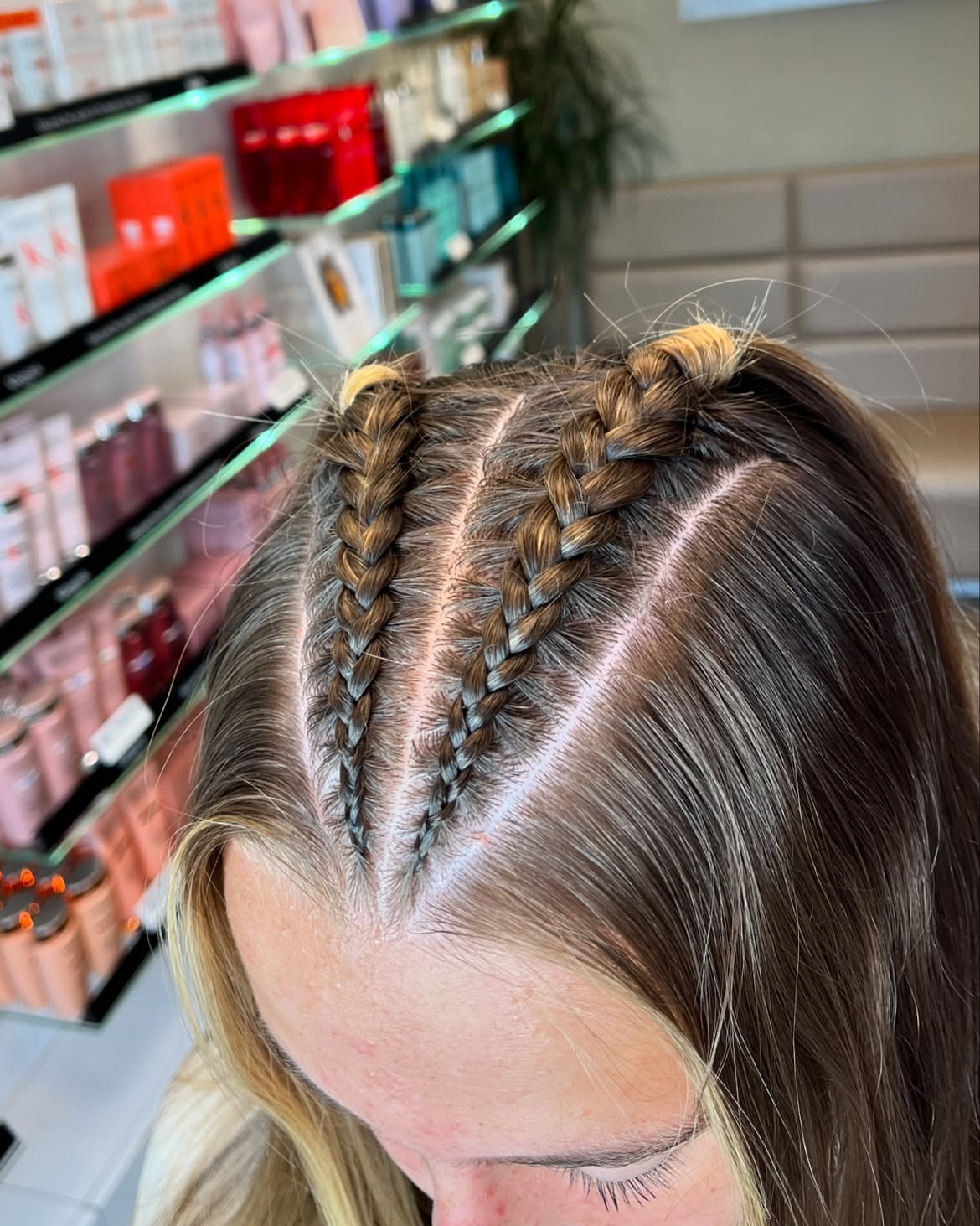 Double Dutch Braid Half Up Style