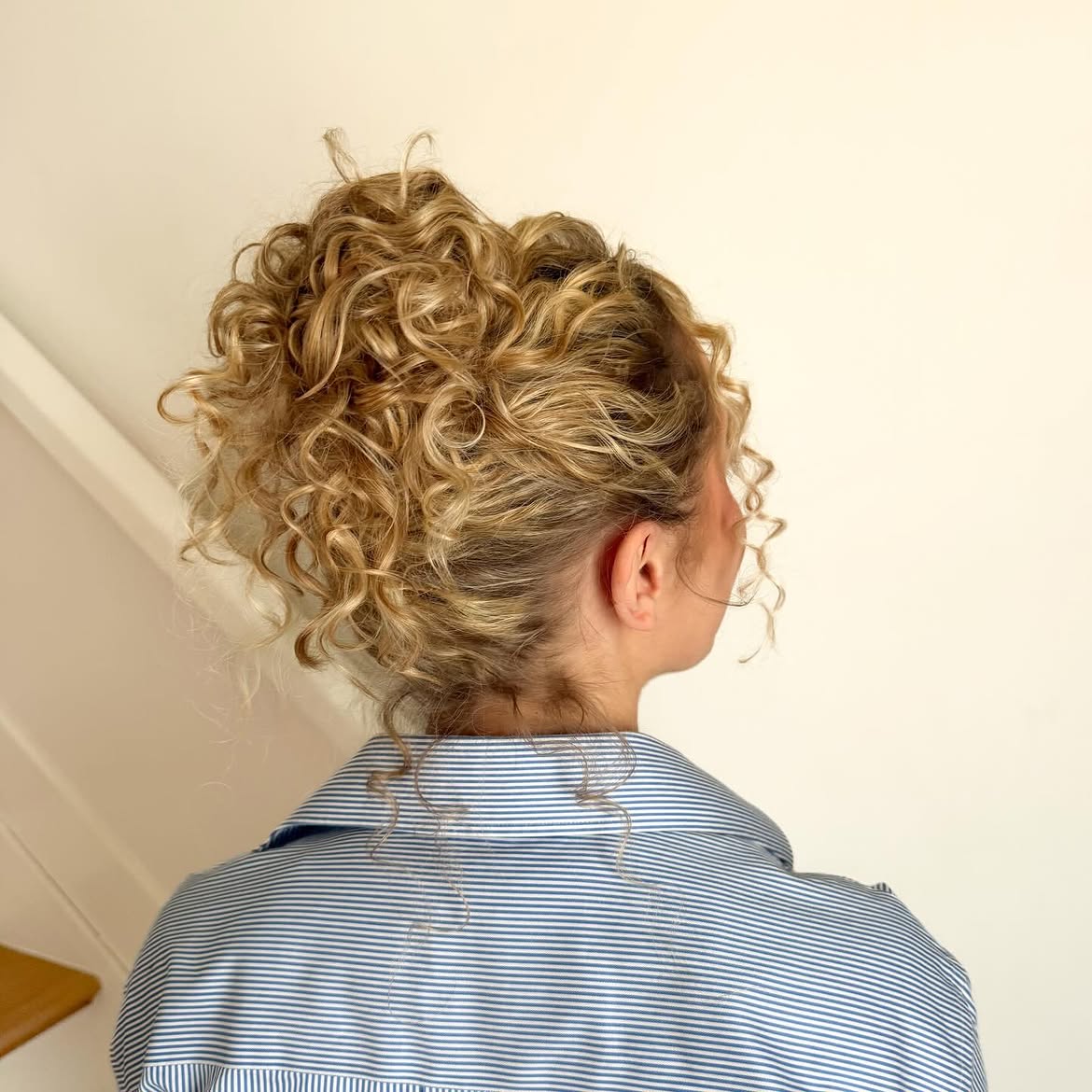 Effortless Messy Bun For Natural Curls