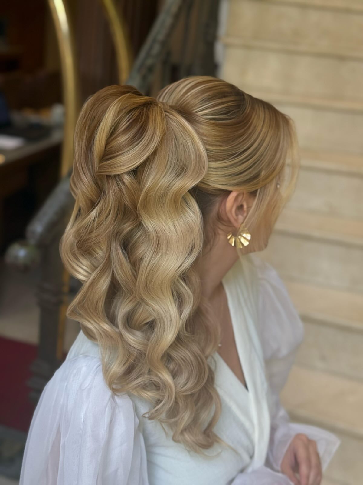 Elegant Sculpted High Ponytail With Soft Waves