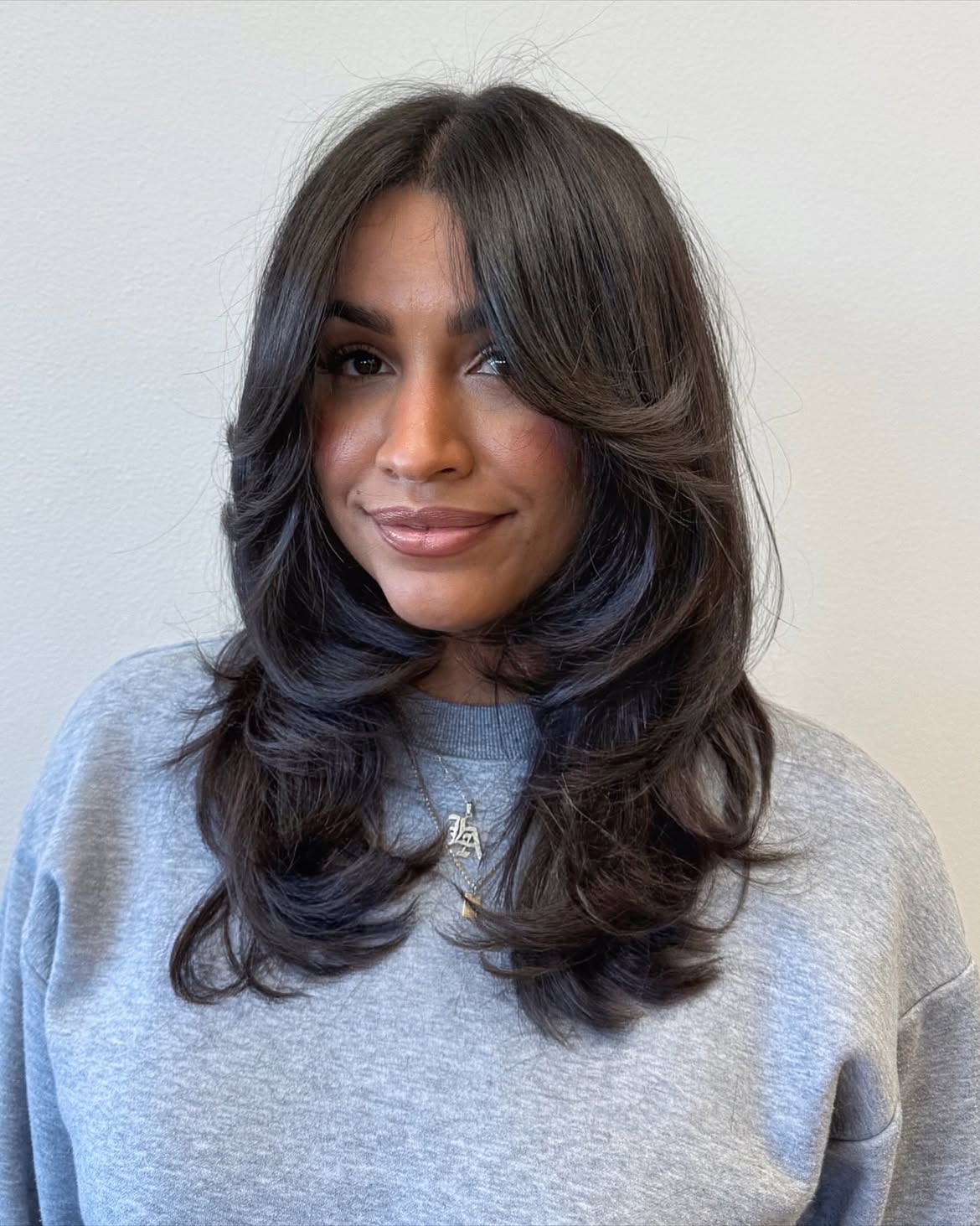 Face-Framing Layers With A Modern Butterfly Cut
