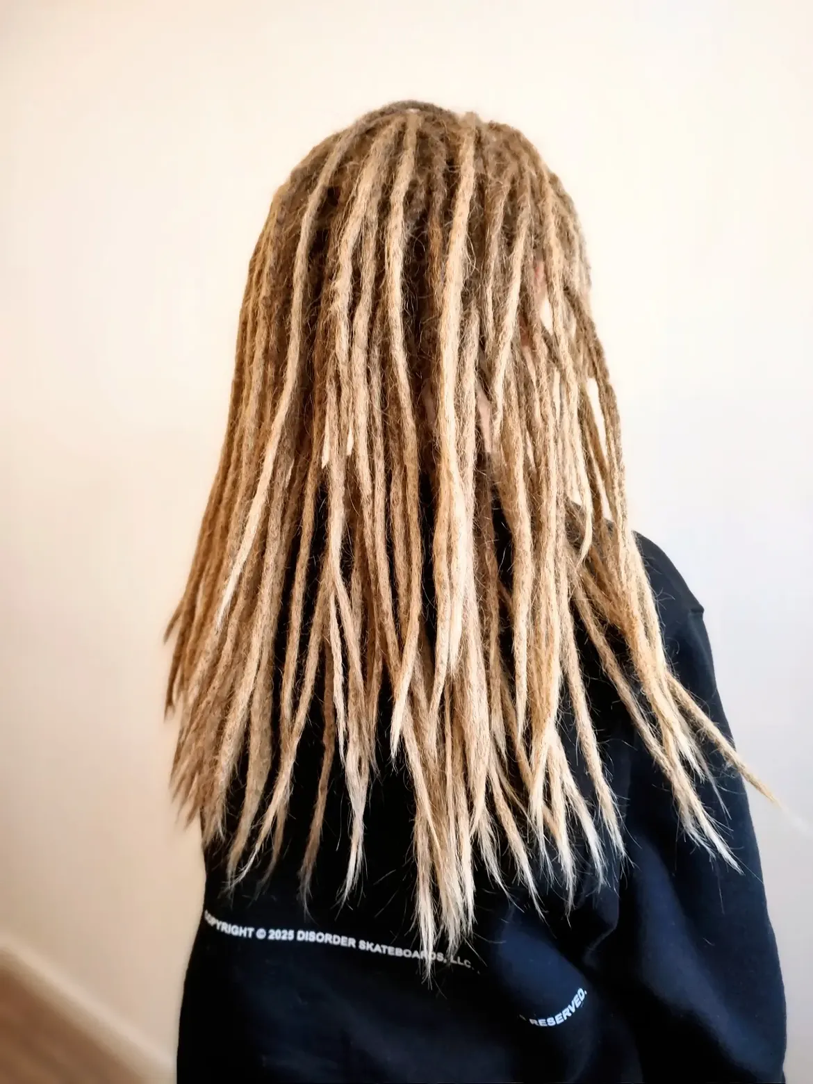Long Blonde Dreadlocks With Textured Tips