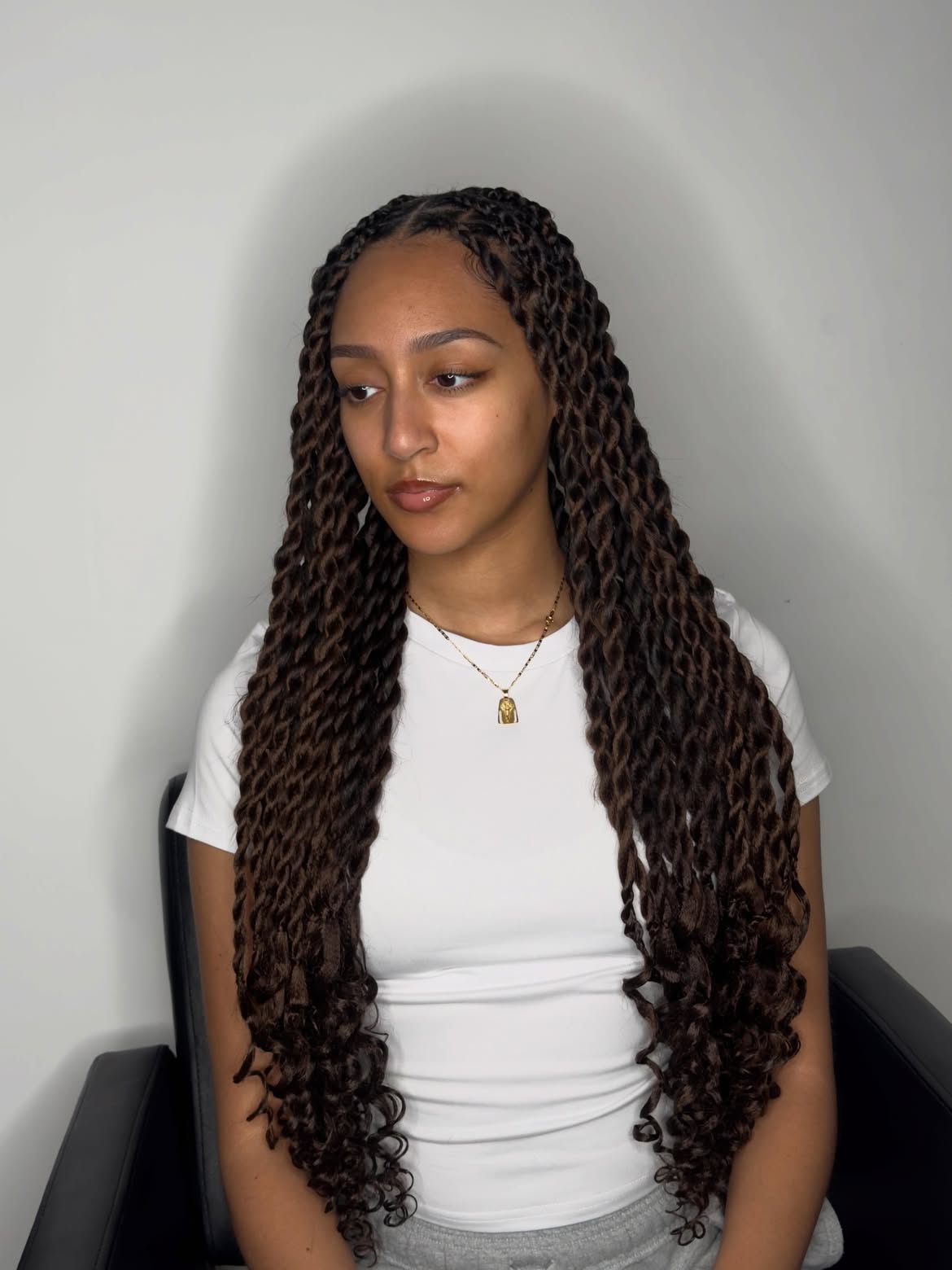 Long Waist Length Senegalese Twist Braids