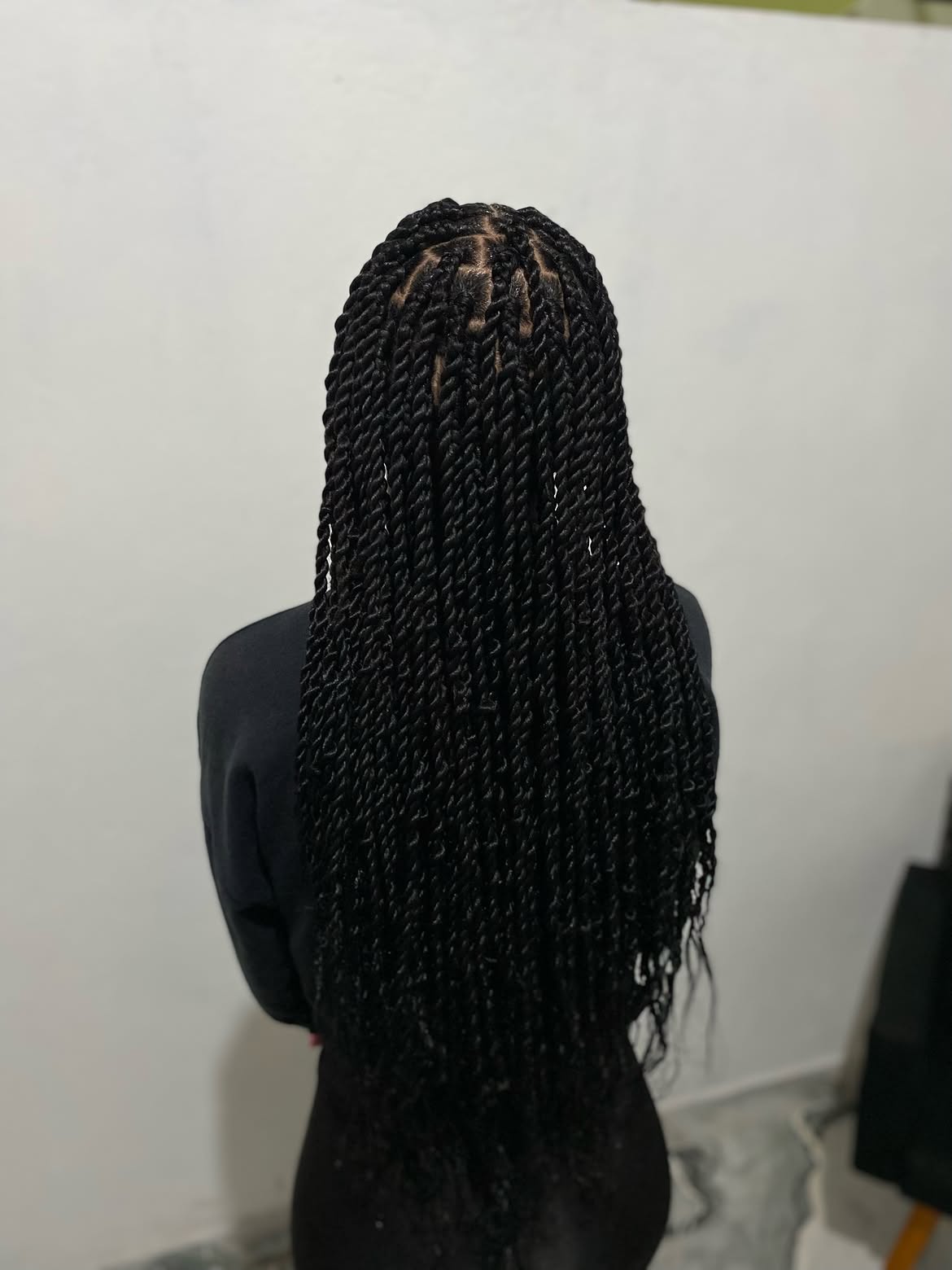 Long Waist Length Senegalese Twist Protective Style