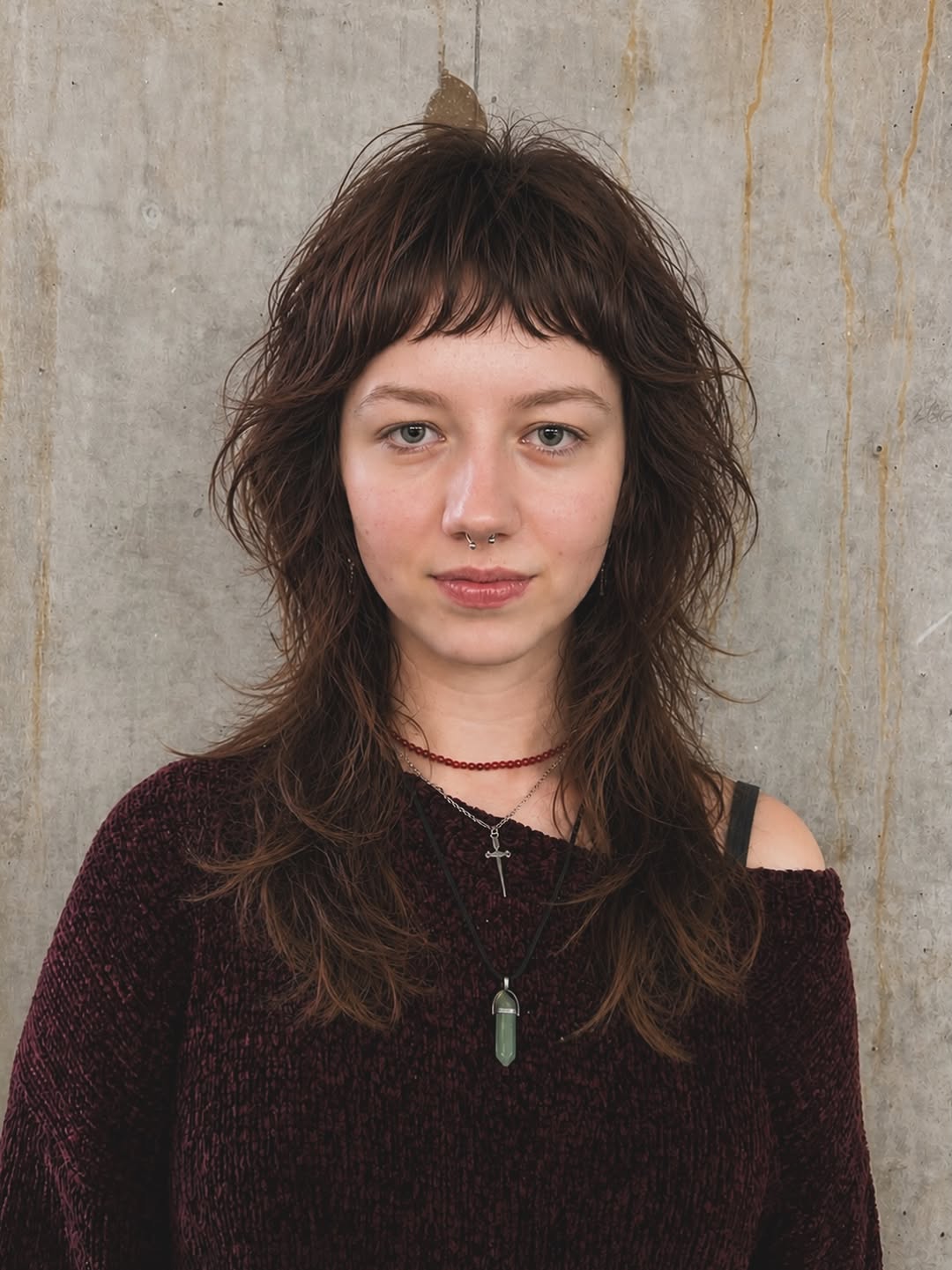 Messy Shag With Wispy Baby Bangs