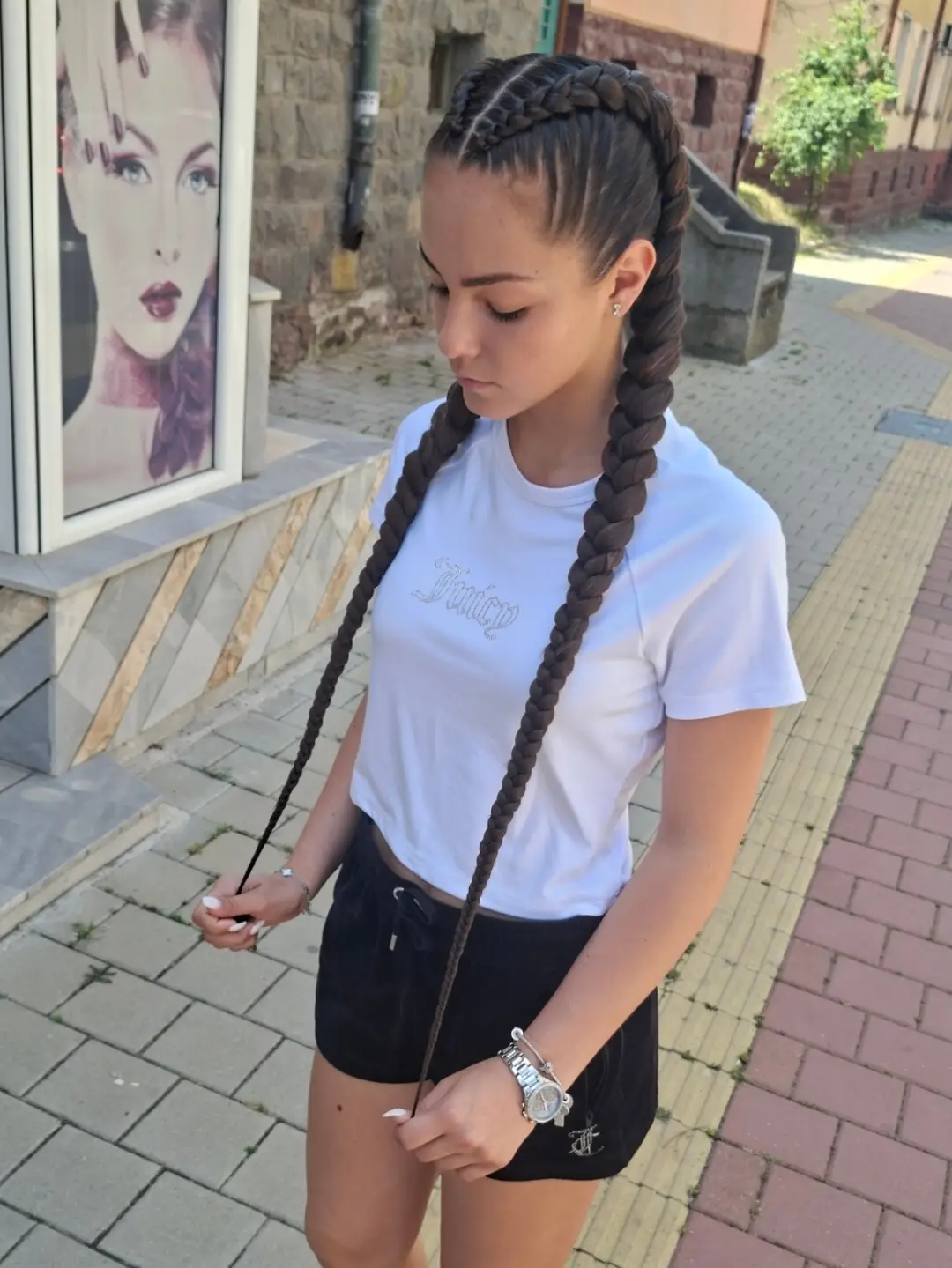 Sleek And Tight Double Dutch Braids