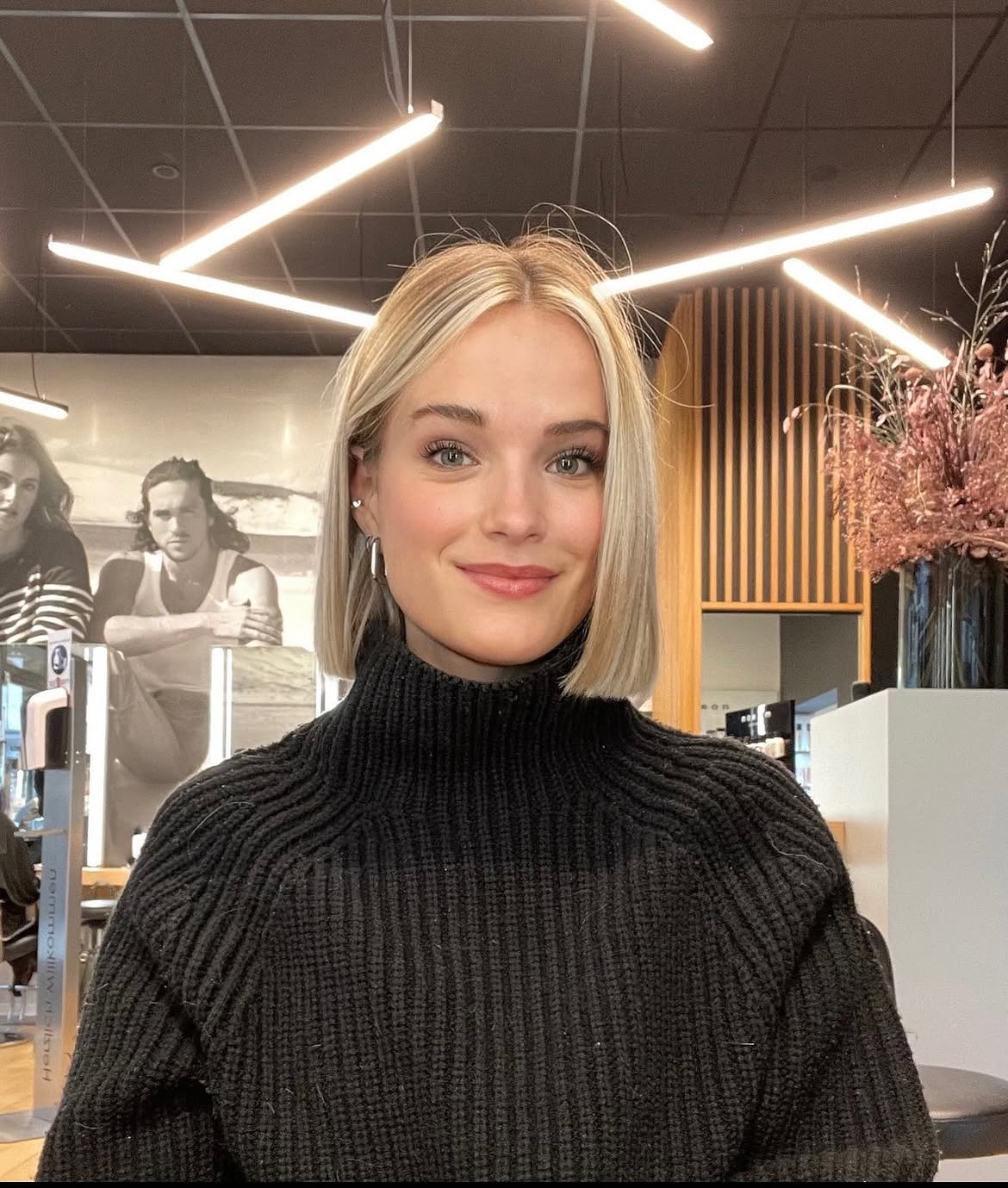 Sleek Blunt Bob With Soft Face-Framing Layers