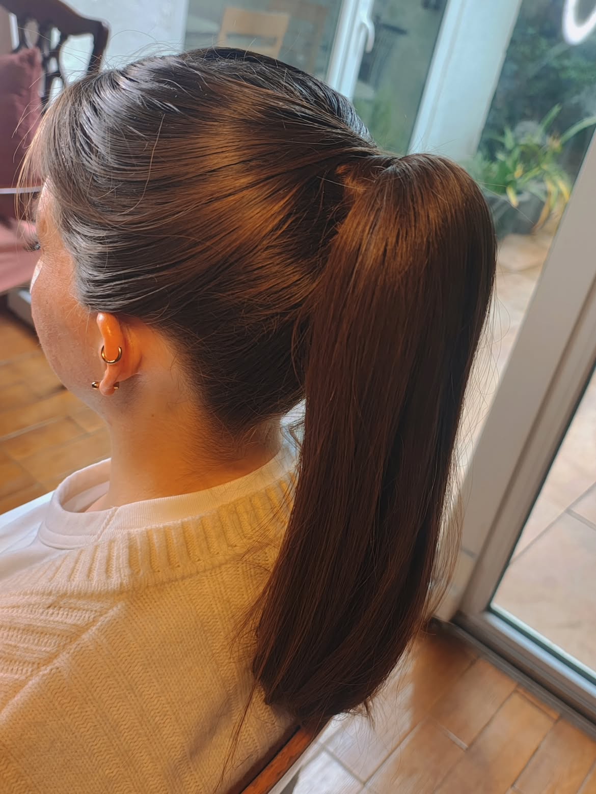 Sleek Polished High Ponytail For Medium Length Hair