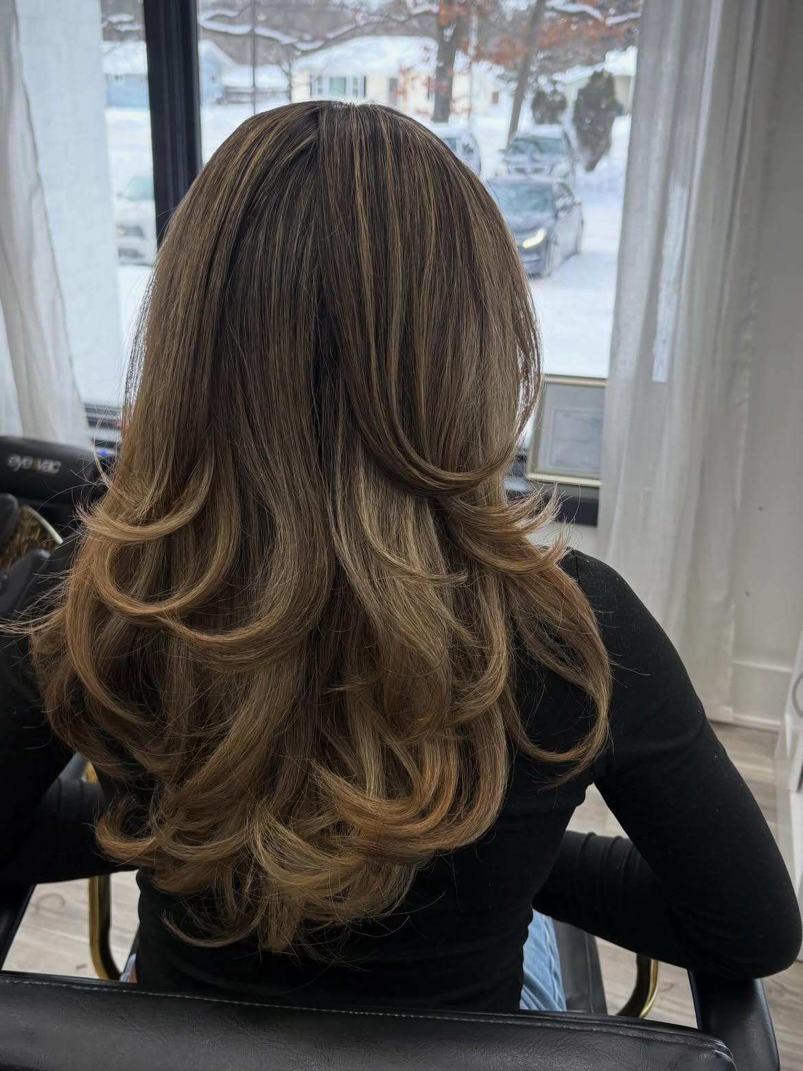 Soft Butterfly Layers With Dimensional Mushroom Brown Highlights