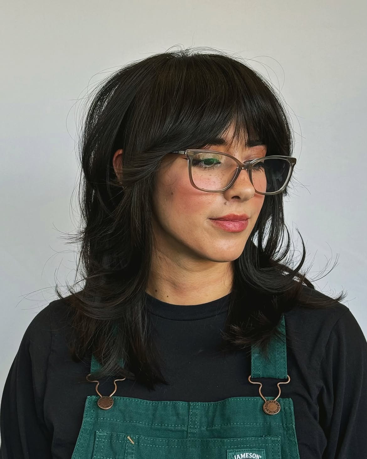 Soft Feathered Shag With Bardot Fringe