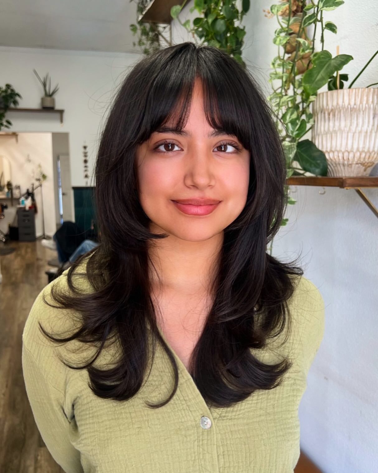 Soft Layered Cut With Curtain Bangs