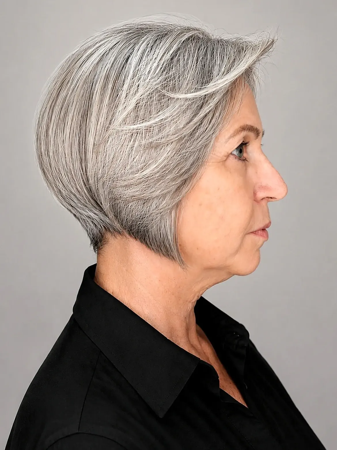 Sophisticated Layered Silver Pixie Bob