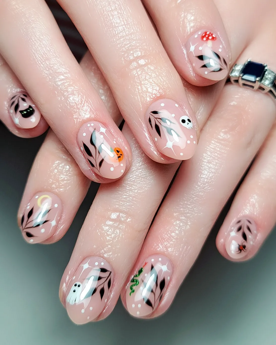 Spooky Cute Halloween Nail Art Designs