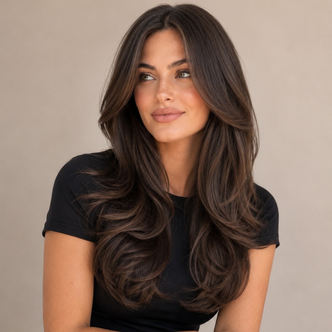 Volume Rich Long Layers With Soft Face Framing