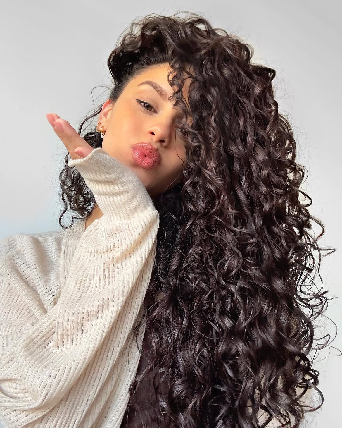 Voluminous Long Deep Espresso Curly Layers