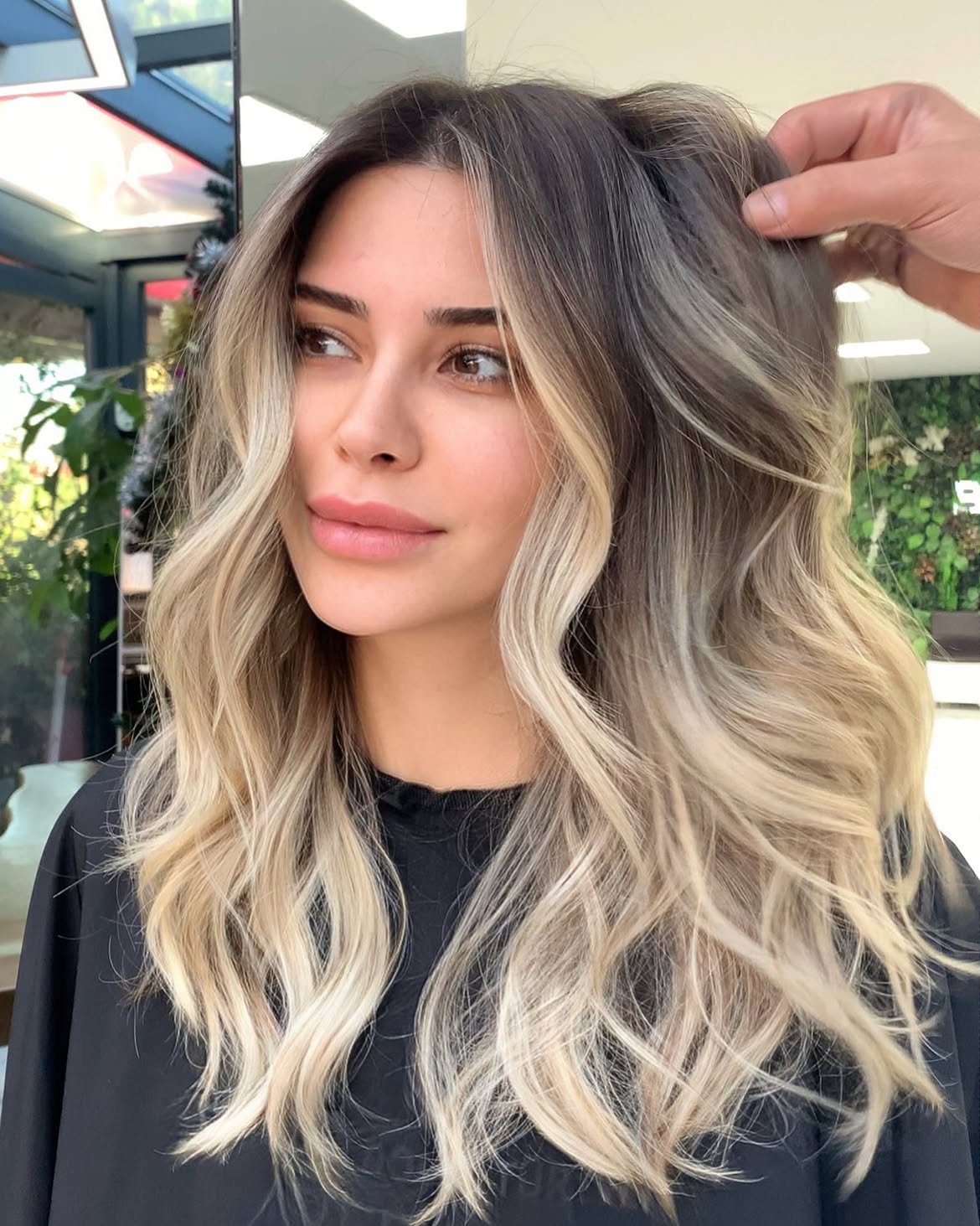 Cool Ash Blonde Ombre With Face Framing Layers
