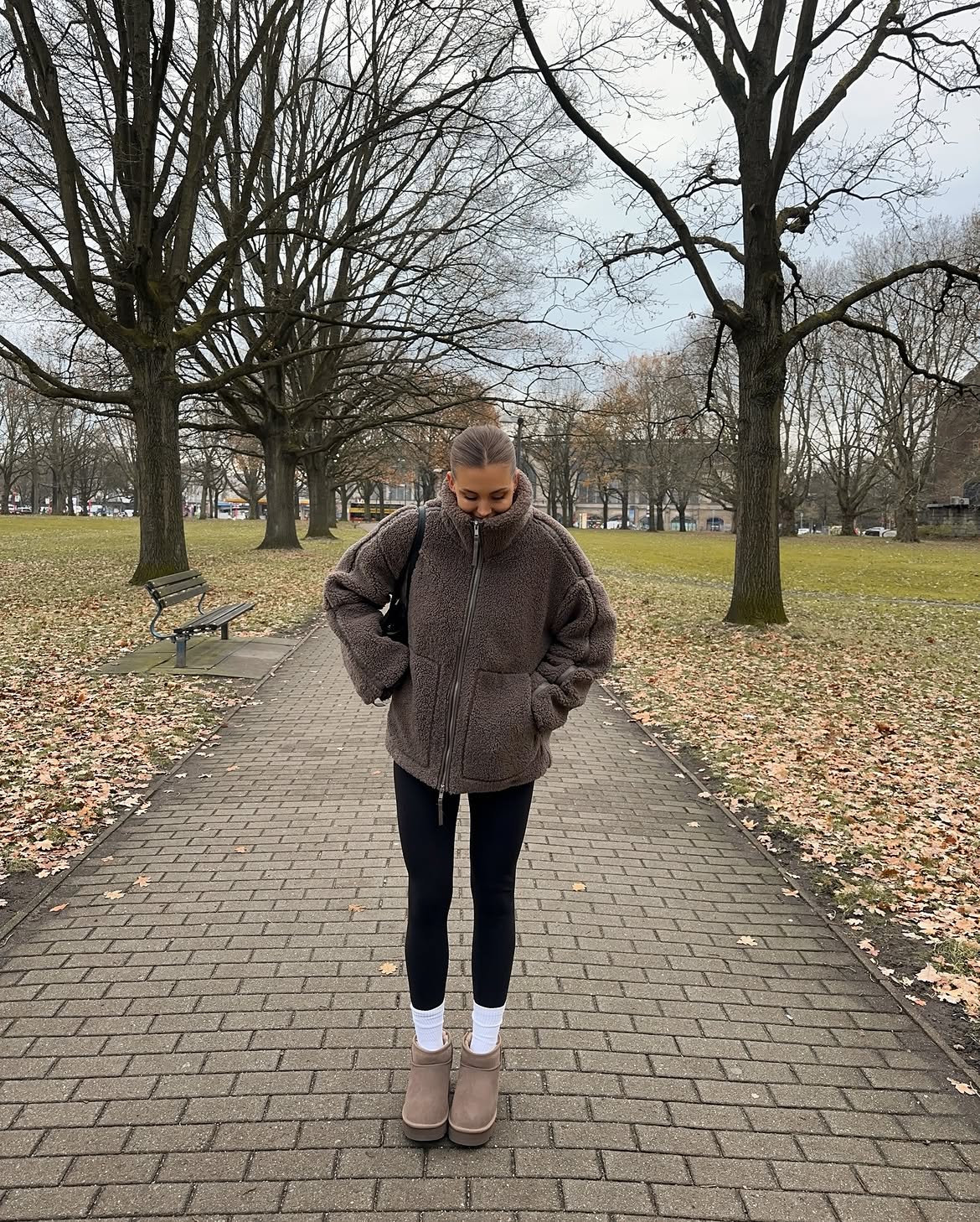 Cozy Teddy Fleece Jacket And Ugg Boots