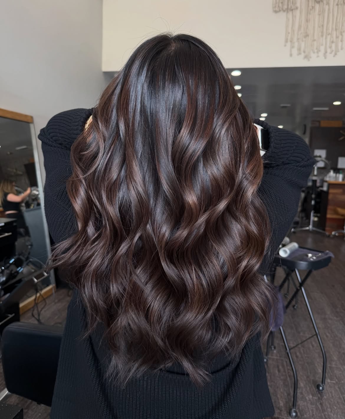 Deep Espresso Waves With Subtle Auburn Highlights