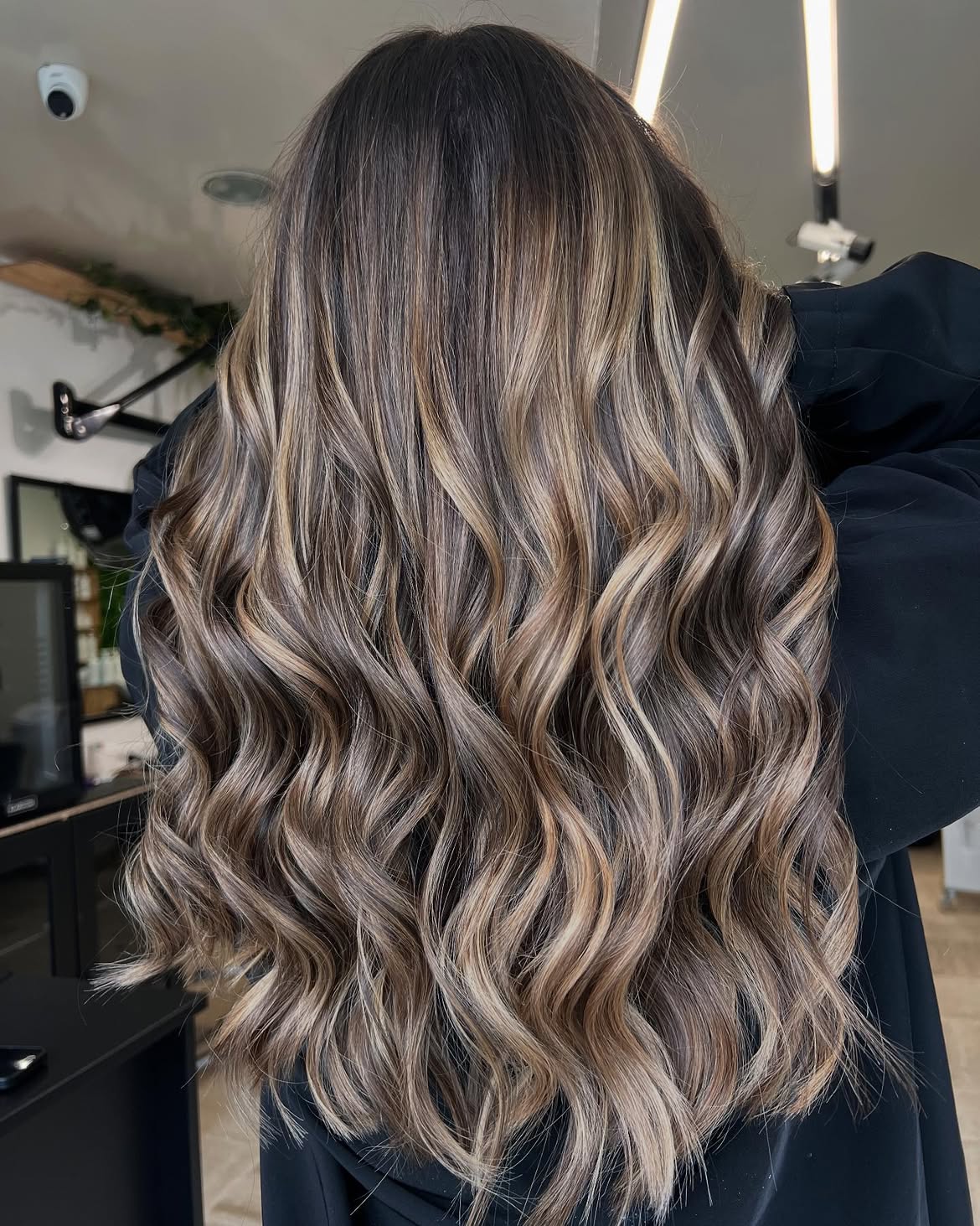 Dimensional Ash Brown And Honey Blonde Ombre Waves