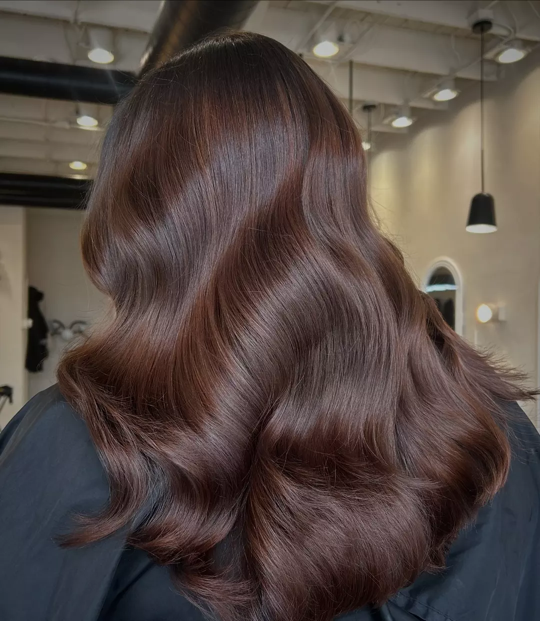 Luxurious Chocolate Brown Waves With High Shine