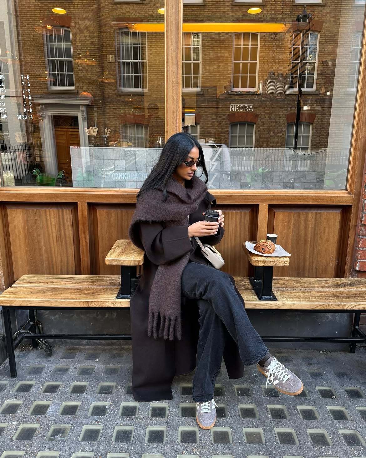 Monochrome Mocha Brown Winter Ensemble