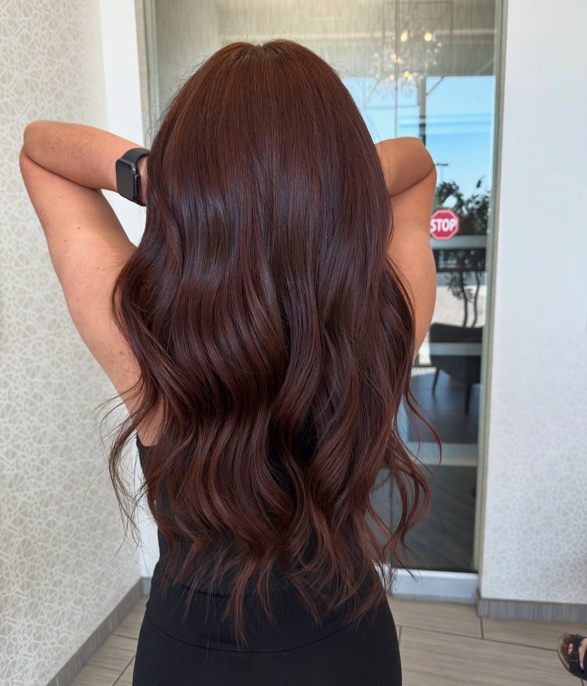 Rich Copper Brown Waves With Deep Shine