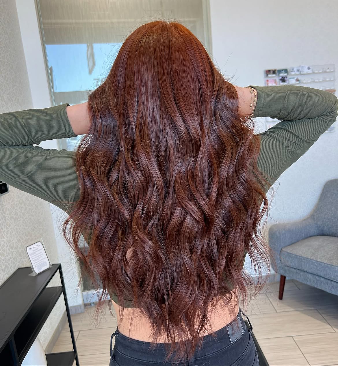 Rich Copper Brown Waves With Subtle Shine