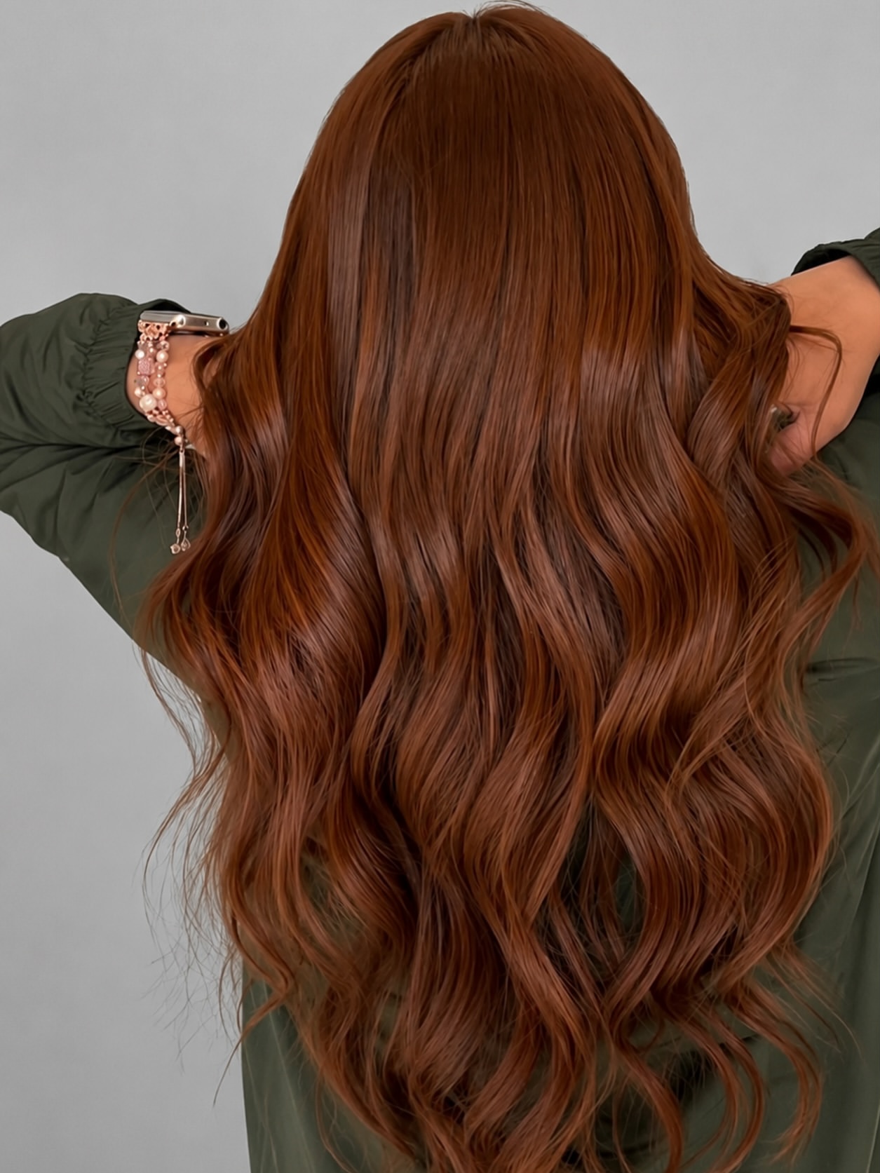 Rich Copper Brown Waves With Subtle Shine