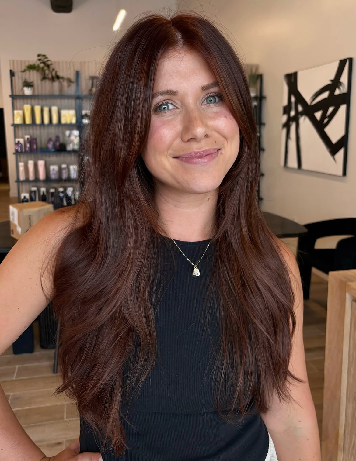 Rich Copper Brown With Soft Face-Framing Layers