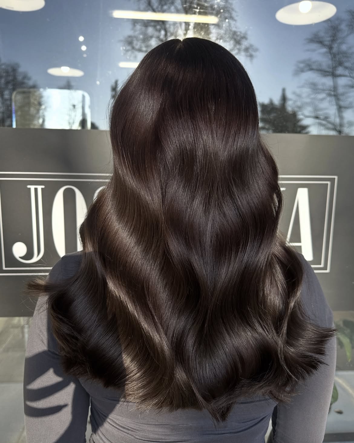 Rich Espresso Waves For Long Winter Brown Hair