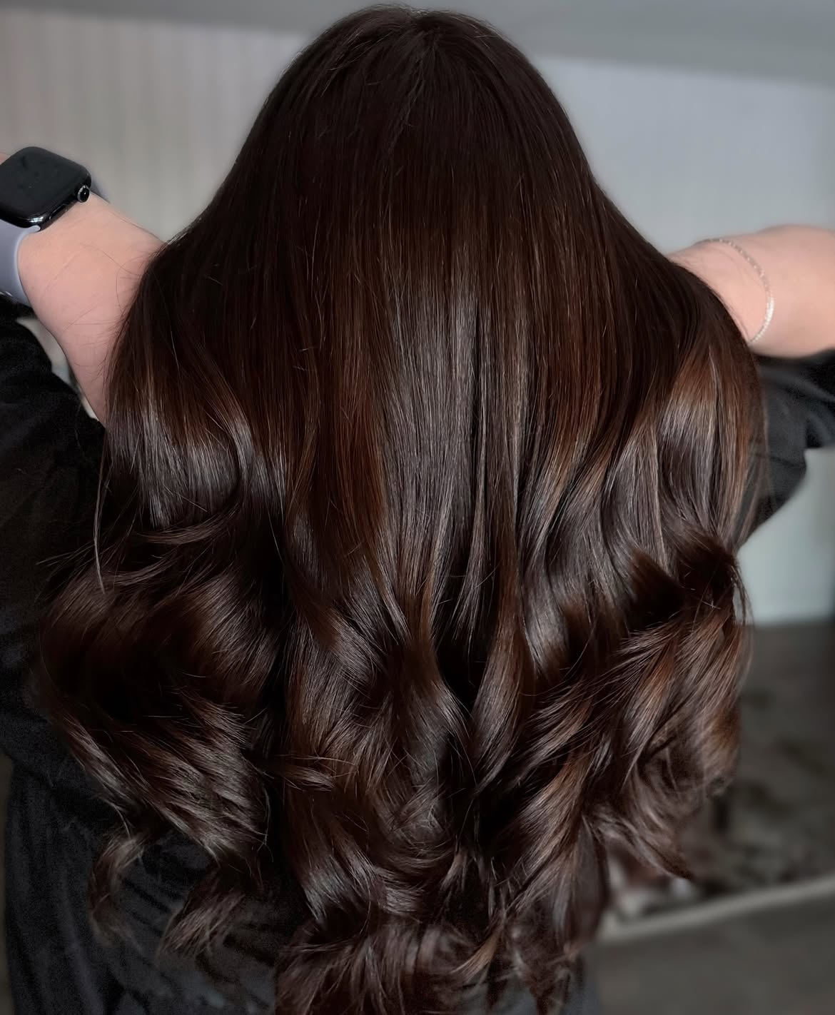 Rich Espresso Waves With Subtle Auburn Undertones