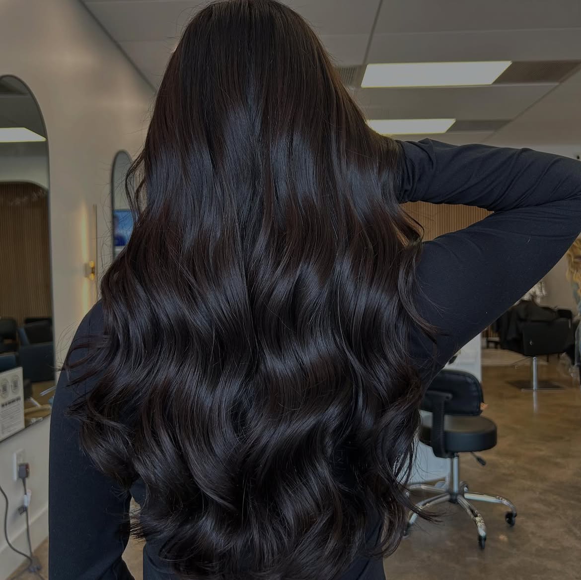 Rich Espresso Waves With Subtle Shine