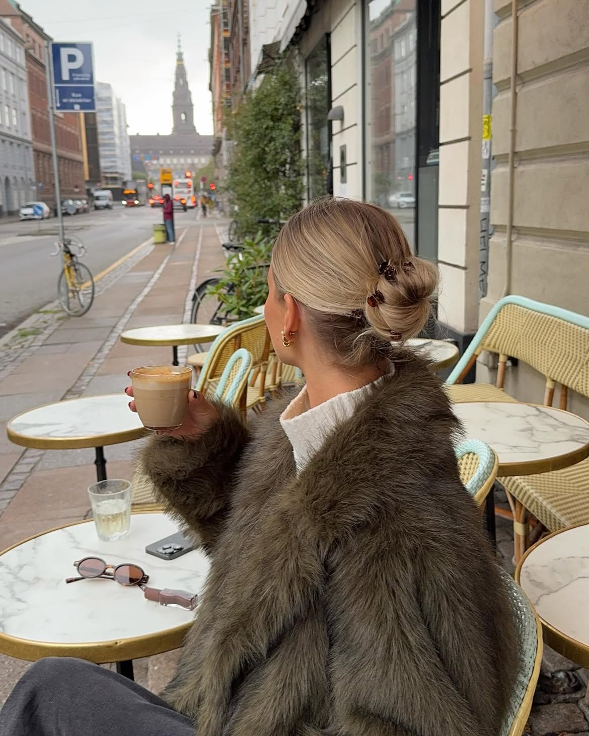 Scandi Blonde Updo Secured With Mini Claw Clips