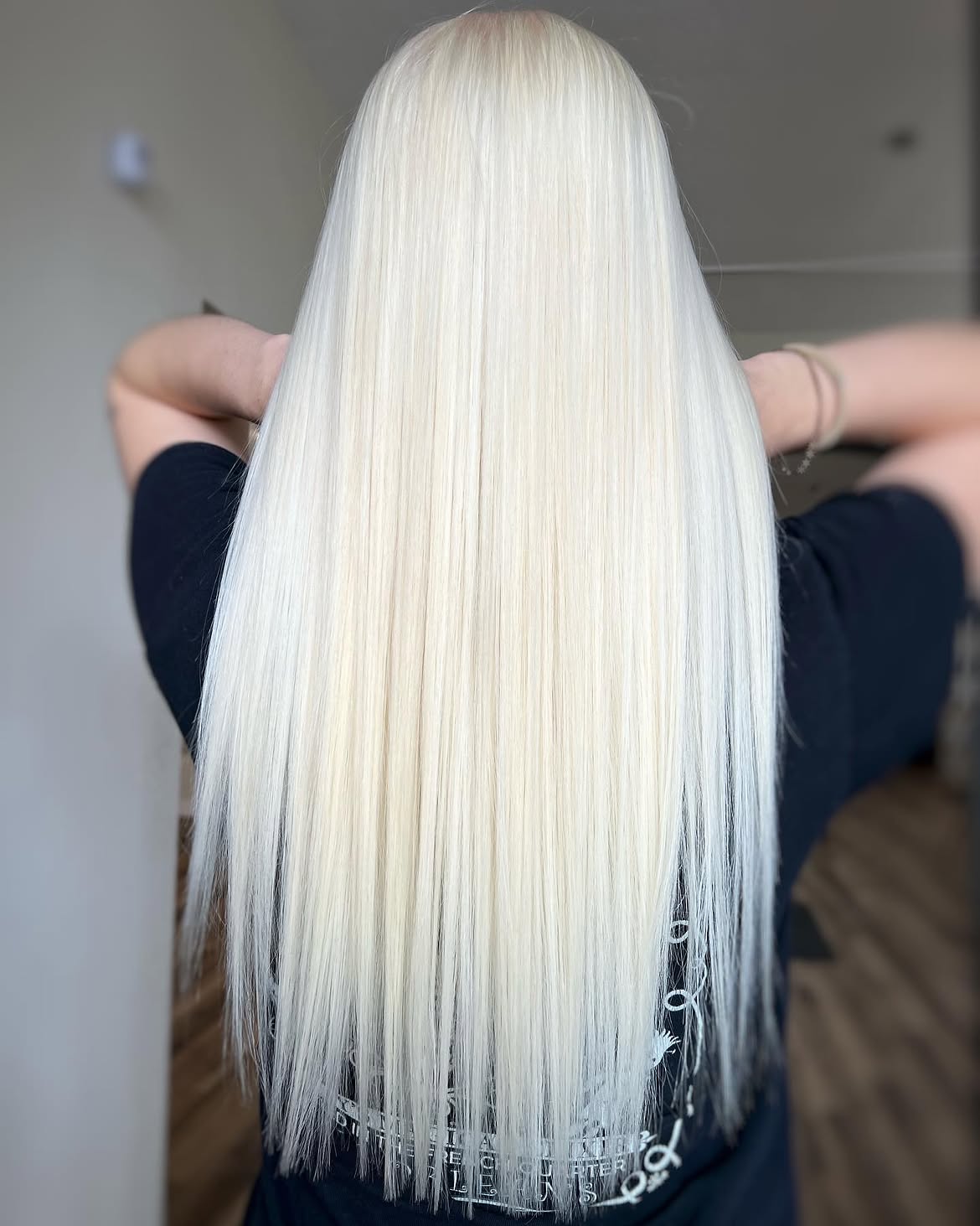 Sleek And Ultra Bright Platinum Blonde Lengths