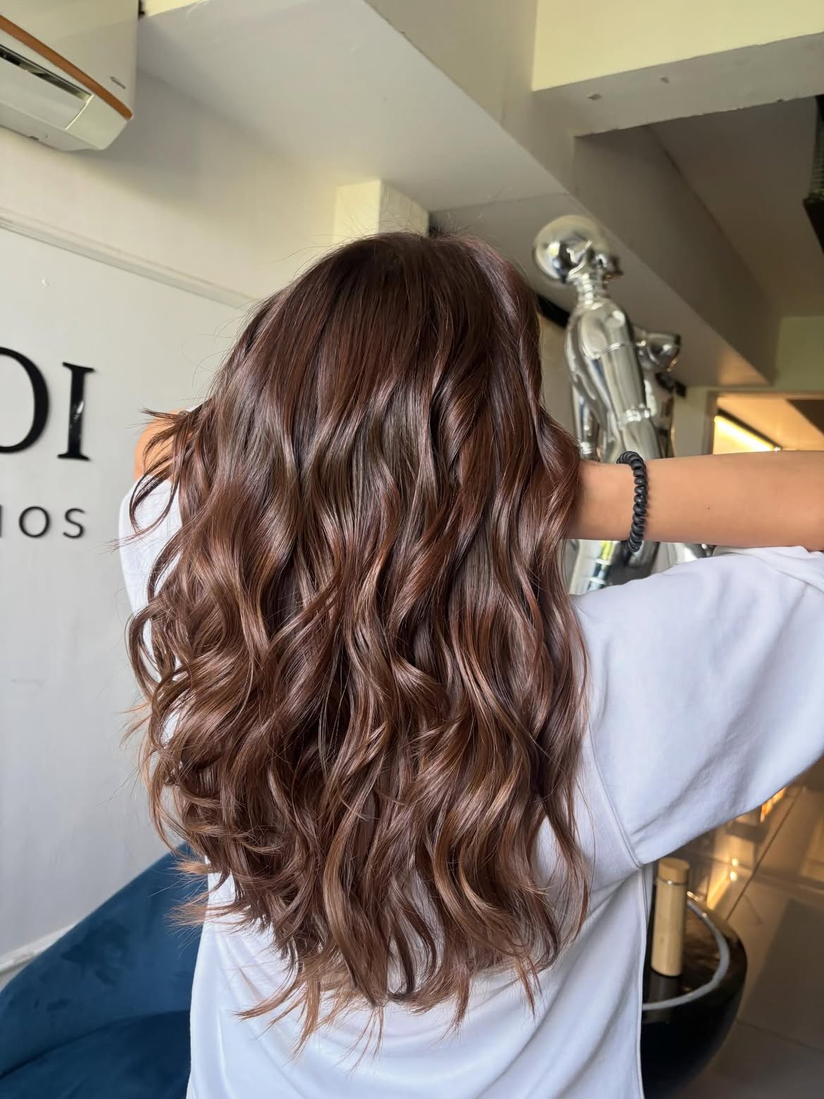 Warm Chocolate Brown Waves With Subtle Highlights