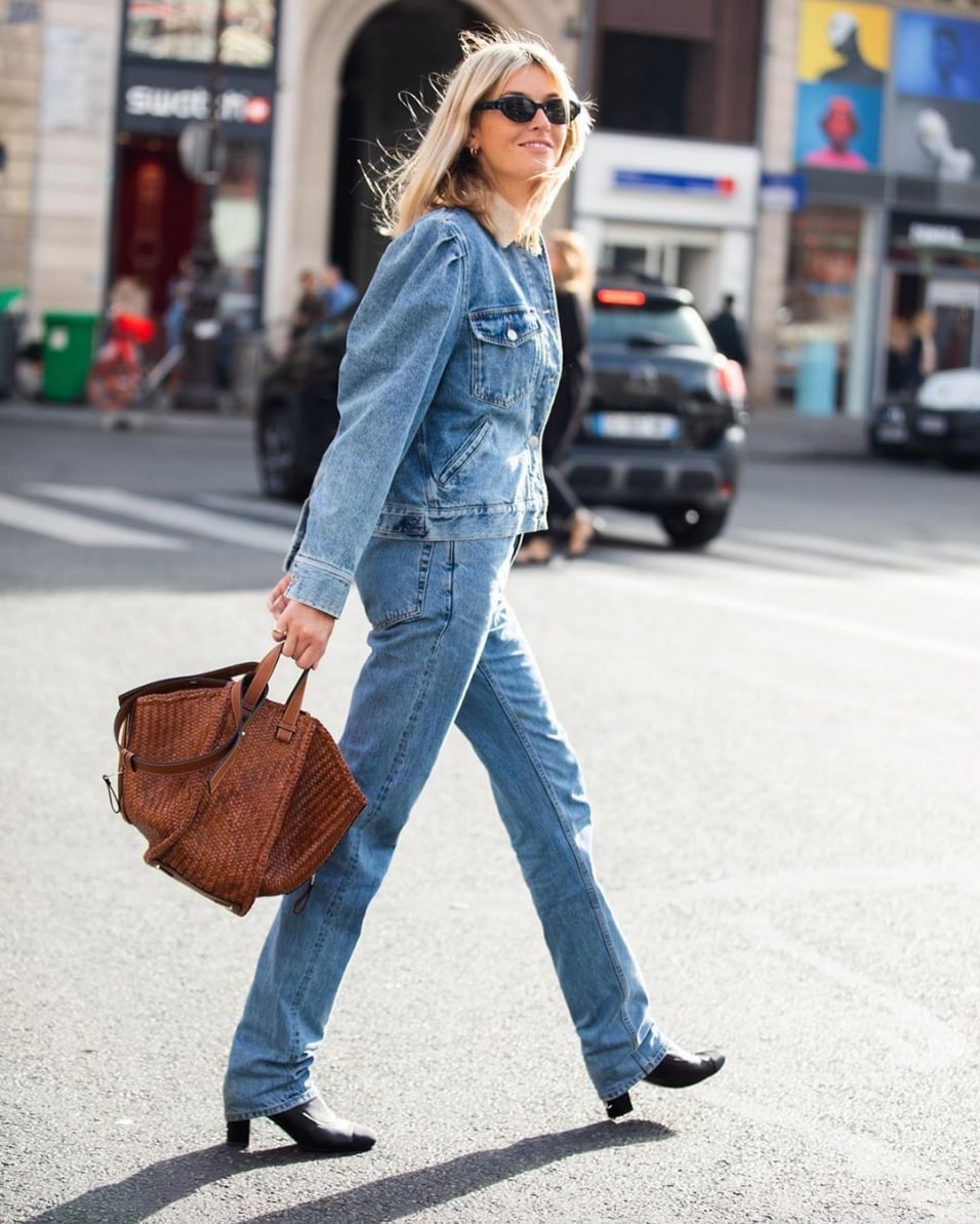 Full Denim Outfit With Bell Bottom Jeans Full Denim Outfit With Bell Bottom Jeans — 70s Outfits